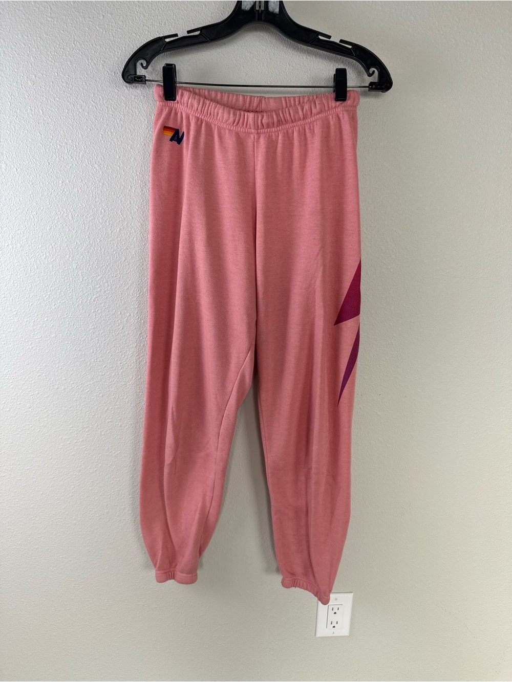 Aviator Nation Bolt Fade Sweatpants Pants Petal/Pink Purple Casual Women’s Small - Picture 4 of 13
